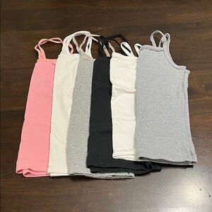 Girls Tank Top Lot Set of 6 Swiss 10/12